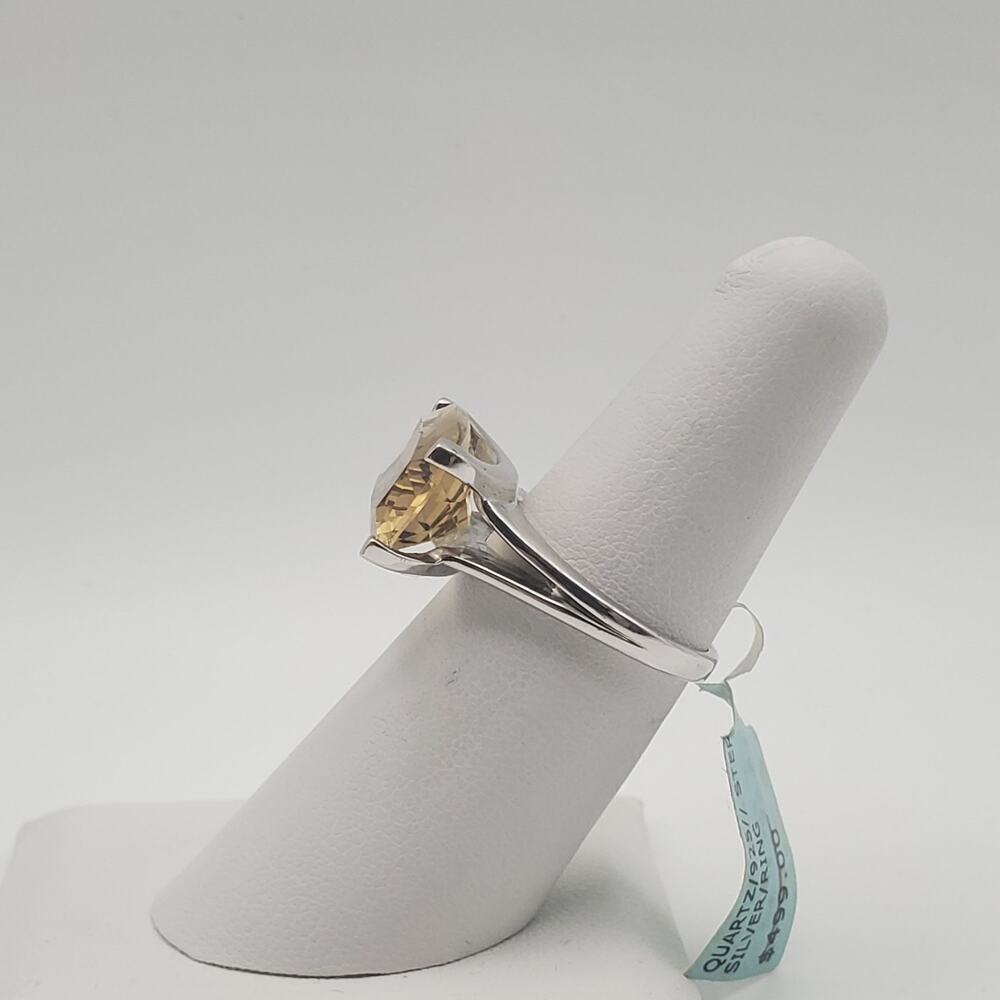 Heidi K Diva Collection Sterling Silver Smoky Quartz Band Ring Size 7 MSRP $499 - Picture 3 of 12